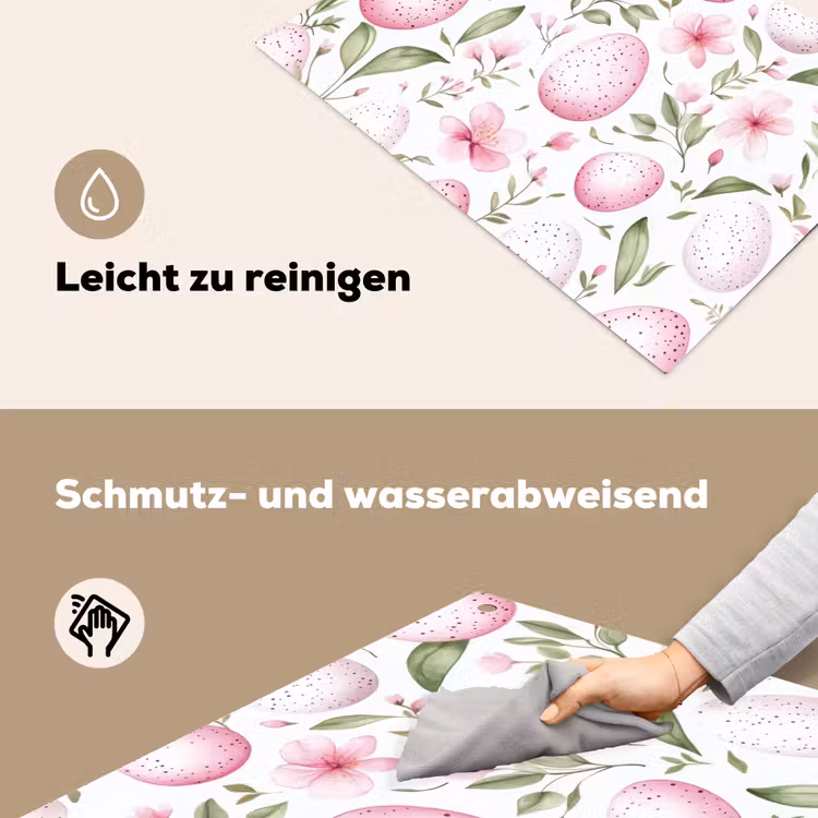 Patroon - Eieren - Roze - Pasen Inductie beschemer met haakjes klein -ky-schoon-de
