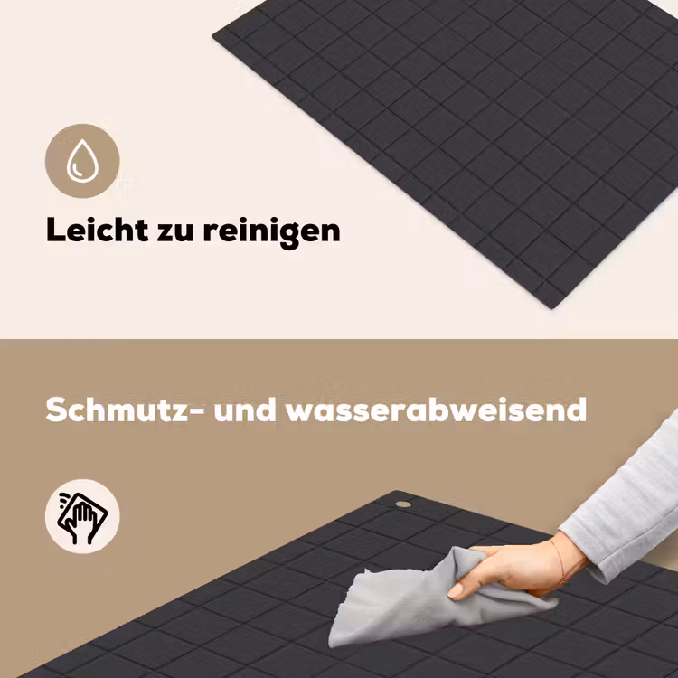Patroon - Tegel - Antraciet Inductie beschemer met haakjes klein 777 -ky-schoon-de