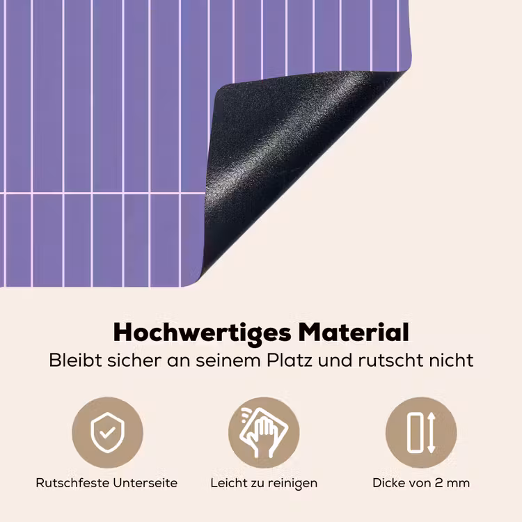 Patroon - Tegel - Lila Inductie beschemer met haakjes klein 777 -ky-onderkant-de