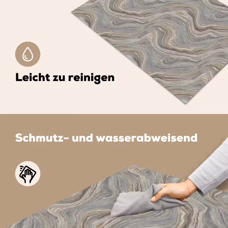 Patroon - Sereen - Paars - Groen Inductie beschemer met haakjes klein 777 -ky-schoon-de