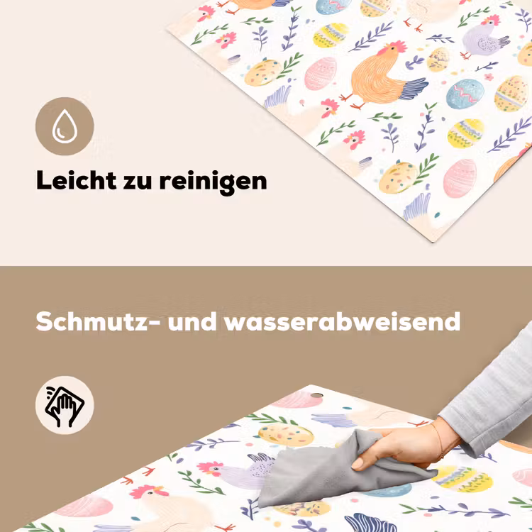 Patroon - Kip - Paaseieren Inductie beschemer met haakjes klein -ky-schoon-de