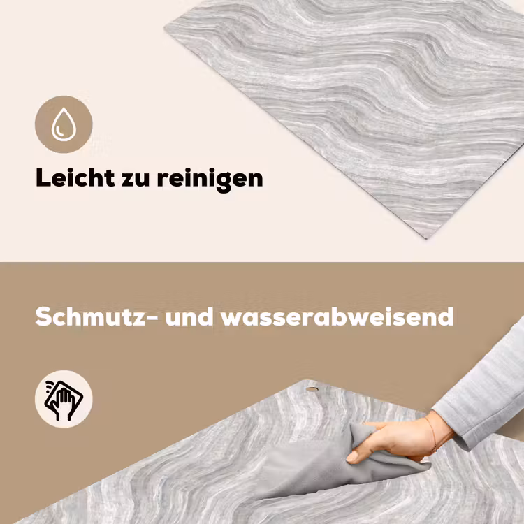 Patroon - Helder - Wit - Grijs Inductie beschemer met haakjes klein 777 -ky-schoon-de