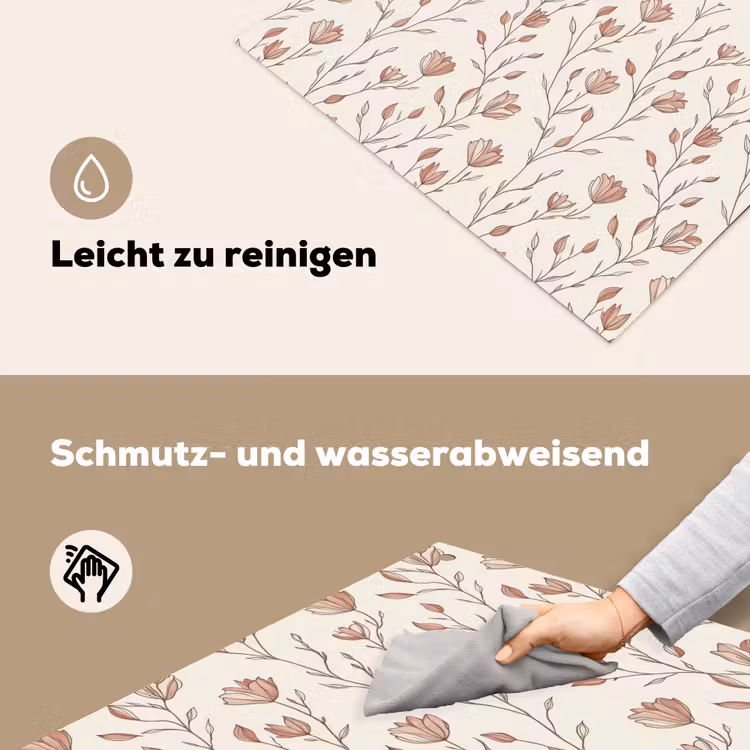 Patroon - Klassiek - Roze Inductie beschemer met haakjes klein 777 -ky-schoon-de
