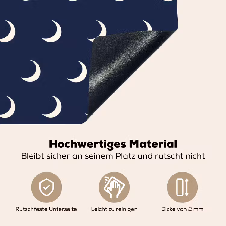 Patroon - Manen - Blauw Inductie beschemer met haakjes klein 777 -ky-onderkant-de