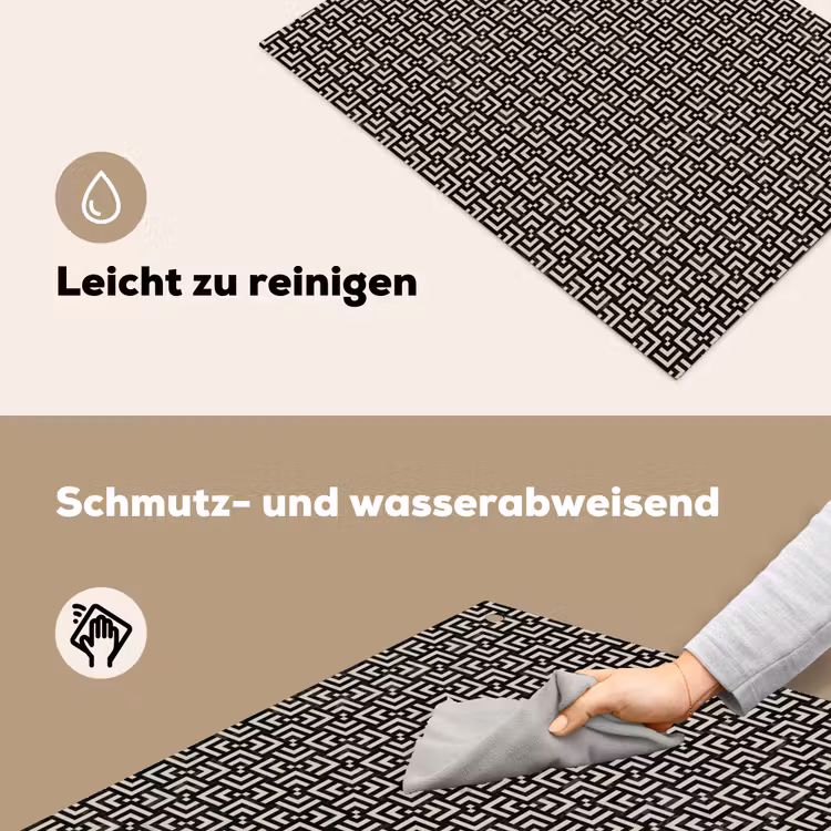 Patroon - Marmer - Zwart Inductie beschemer met haakjes klein 777 -ky-schoon-de