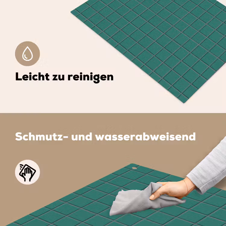 Patroon - Patroon - Smaragd Inductie beschemer met haakjes klein 777 -ky-schoon-de