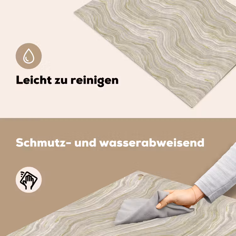 Patroon - Sereen - Groen Inductie beschemer met haakjes klein 777 -ky-schoon-de