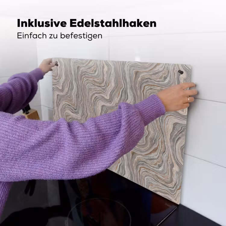 Patroon - Textuur - Grijs Inductie beschemer met haakjes klein 777 -ky-ophangen-de