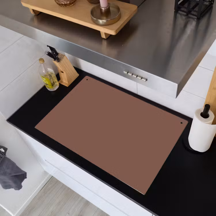 Muted - Chestnut - Bruin Inductie beschemer met haakjes klein 777 -sfeer1