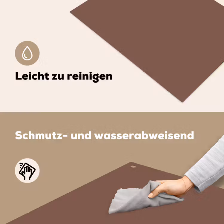 Muted - Chestnut - Bruin Inductie beschemer met haakjes klein 777 -ky-schoon-de