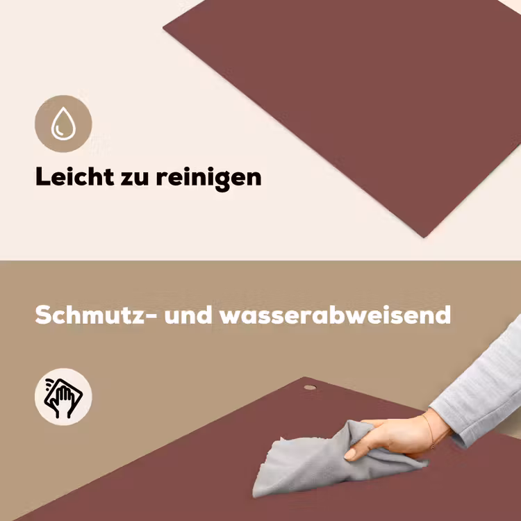 Muted - Raisin - Rood Inductie beschemer met haakjes klein 777 -ky-schoon-de