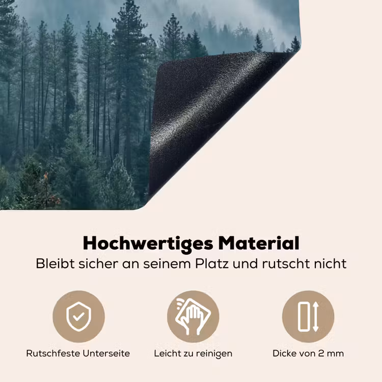 Naaldwoud - Bergen - Mist Inductie beschemer met haakjes klein -ky-onderkant-de