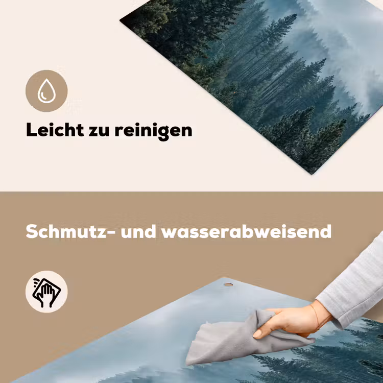 Naaldwoud - Bergen - Mist Inductie beschemer met haakjes klein -ky-schoon-de