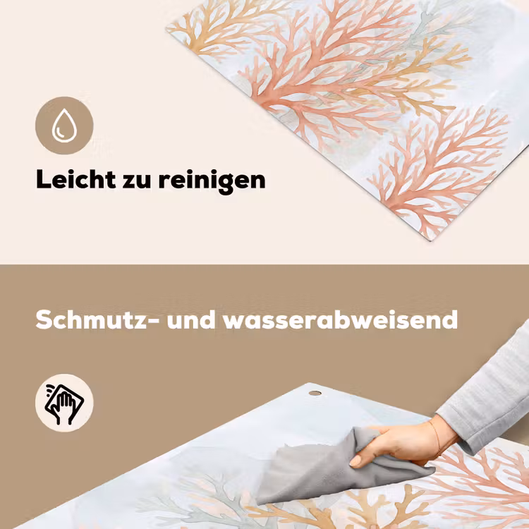 Natuur - Abstract - Aquarel - Organisch - Warm Inductie beschemer met haakjes klein -ky-schoon-de