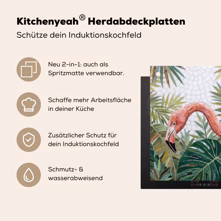 Natuur - Bladeren - Abstract - Groen - Vogel Inductie beschemer met haakjes klein -ky-usp-de