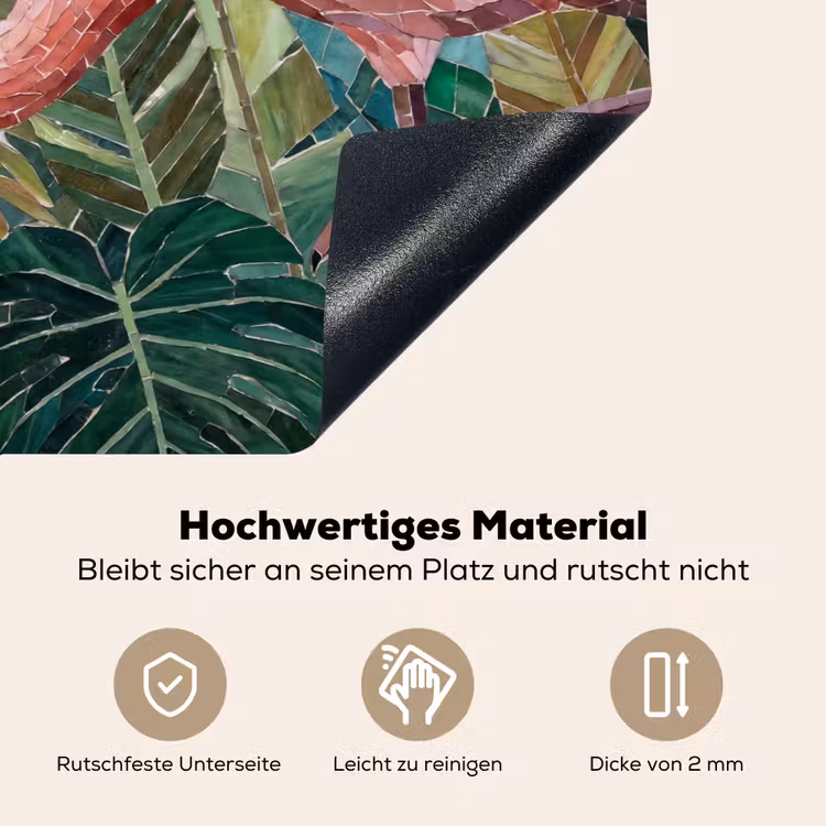 Natuur - Bladeren - Abstract - Groen - Vogel Inductie beschemer met haakjes klein -ky-onderkant-de