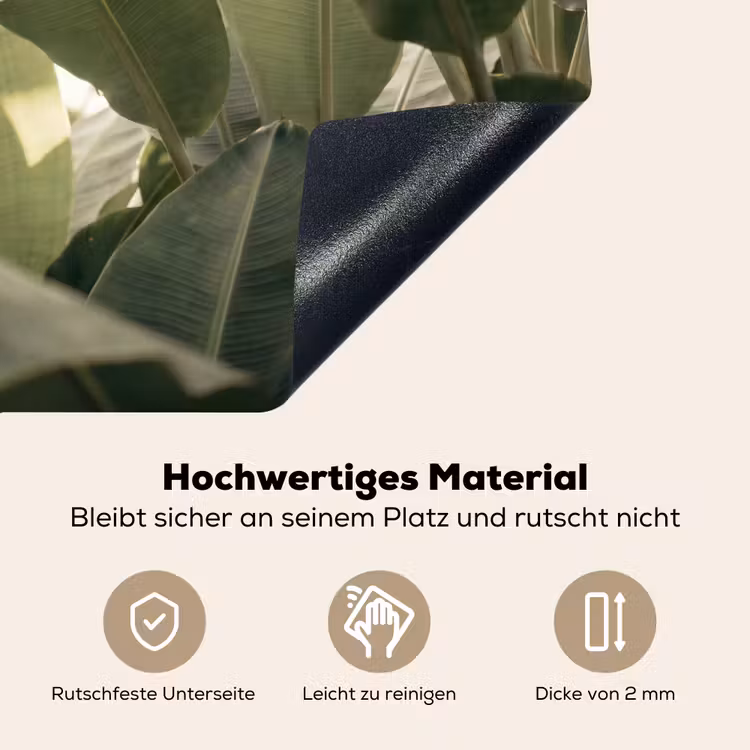 Natuur - Bladeren - Groen - Tropisch - Detail Inductie beschemer met haakjes klein -ky-onderkant-de