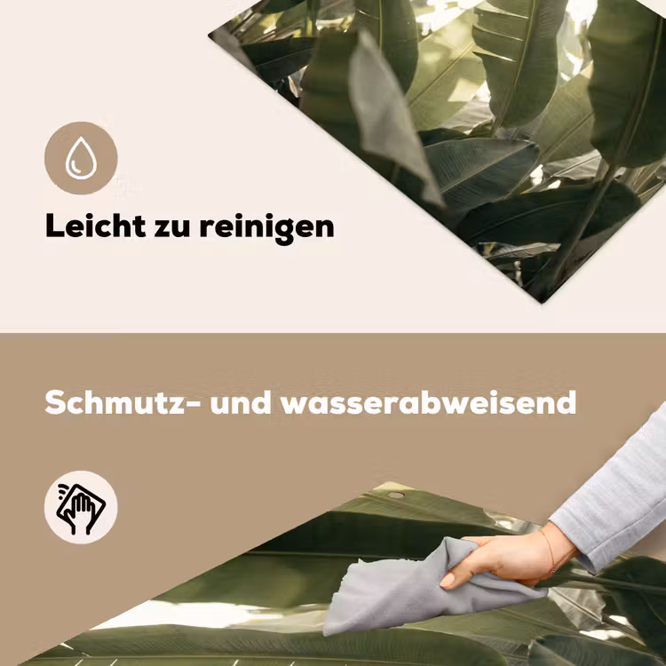 Natuur - Bladeren - Groen - Tropisch - Detail Inductie beschemer met haakjes klein -ky-schoon-de