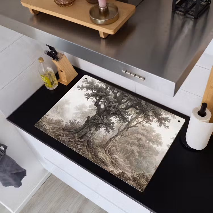 Natuur - Bos - Eik Inductie beschemer met haakjes klein -sfeer1