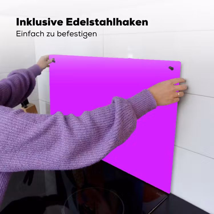 Neon - Orchid - Paars Inductie beschemer met haakjes klein 777 -ky-ophangen-de