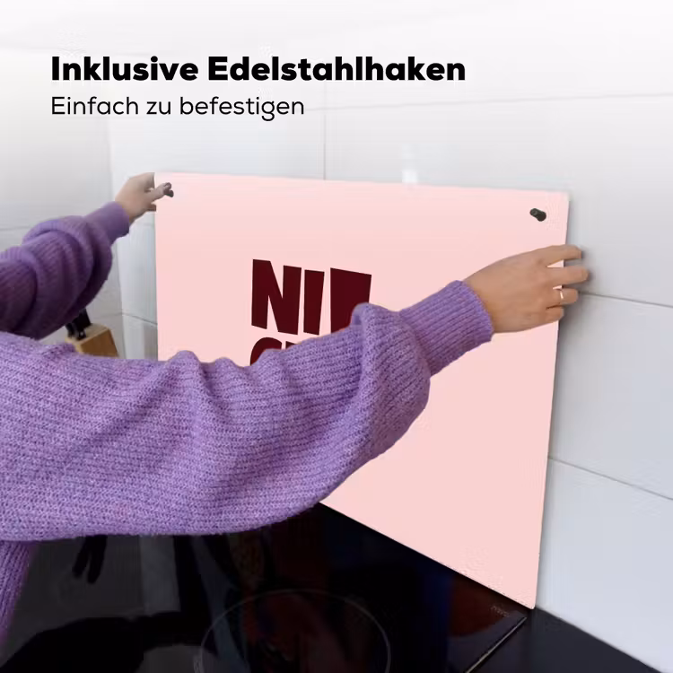 Nice - Uitroepteken - Roze Inductie beschemer met haakjes klein -ky-ophangen-de
