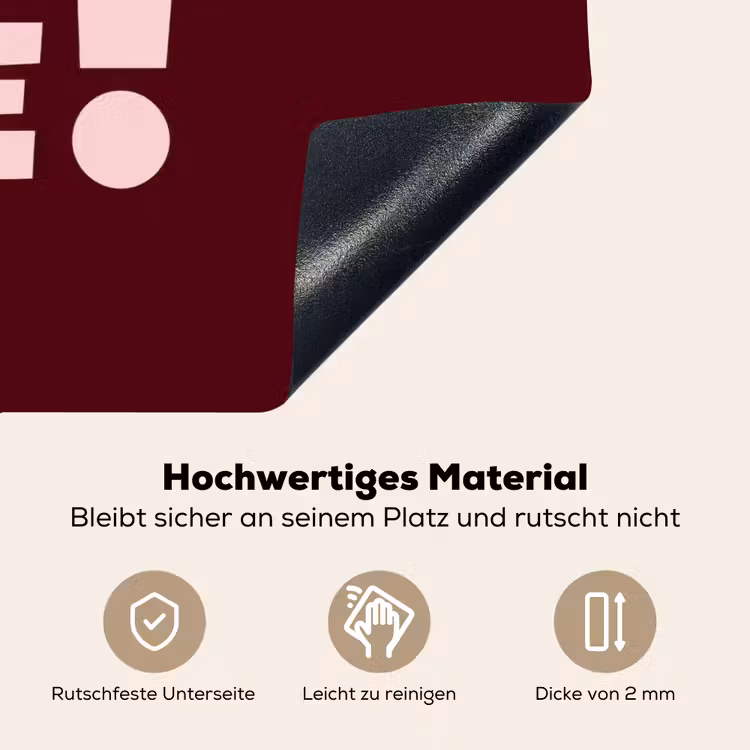 Nice - Uitroepteken - Rood Inductie beschemer met haakjes klein -ky-onderkant-de