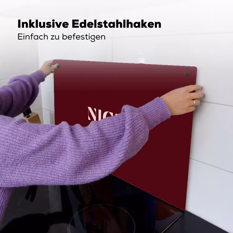 Nice - Bordeaux - Roze Inductie beschemer met haakjes klein -ky-ophangen-de