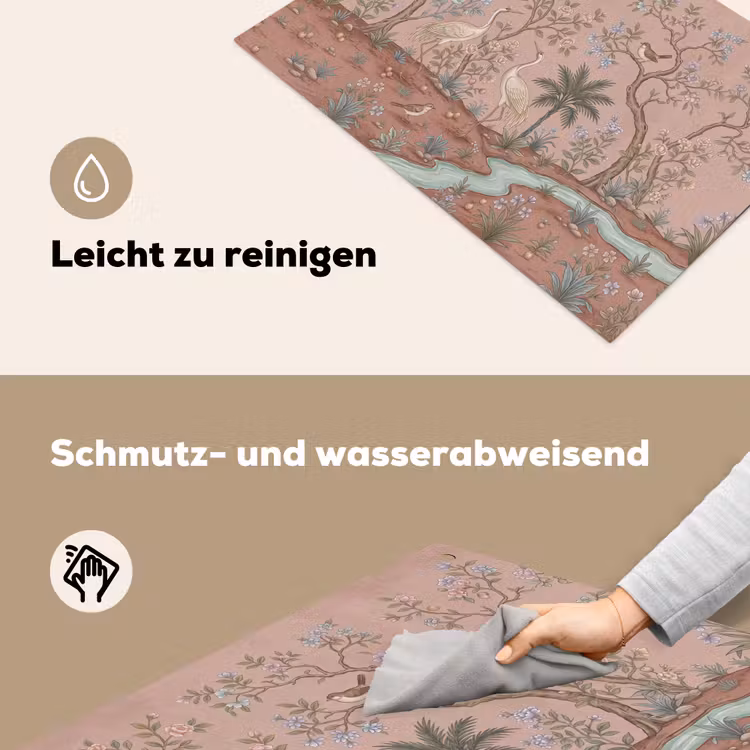 Nostalgisch - Reigers - Roze Inductie beschemer met haakjes klein -ky-schoon-de