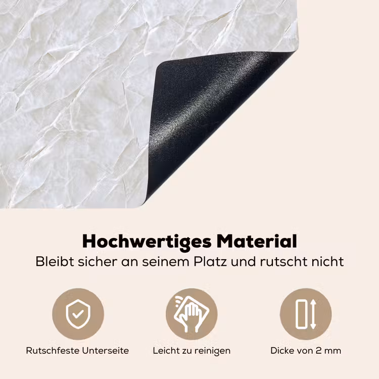 Oppervlakte - Textuur - Grijs Inductie beschemer met haakjes klein 777 -ky-onderkant-de