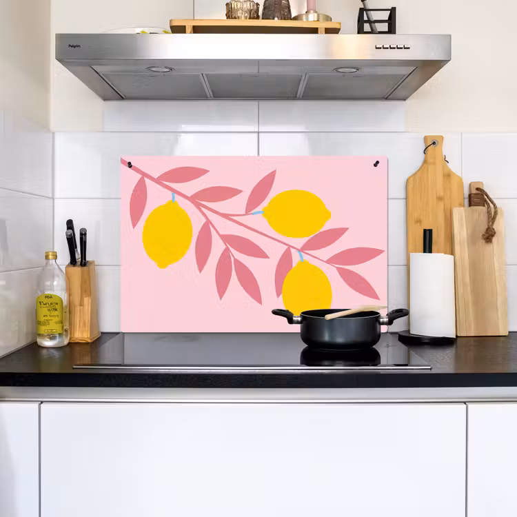 Fruit - Tak - Natuur - Abstract - Roze Inductie beschemer met haakjes klein -sfeer2