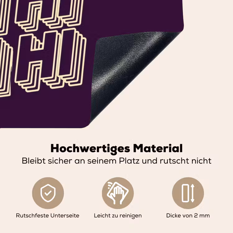 Oh hi - Paars - 3D Inductie beschemer met haakjes klein -ky-onderkant-de
