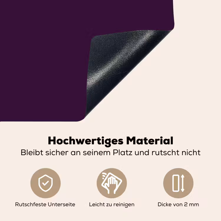 Oh hi - Paars - Cursief Inductie beschemer met haakjes klein -ky-onderkant-de
