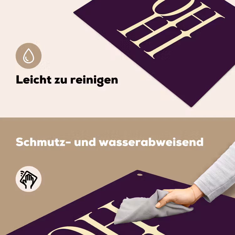 Oh hi - Paars - Minimalistisch Inductie beschemer met haakjes klein -ky-schoon-de