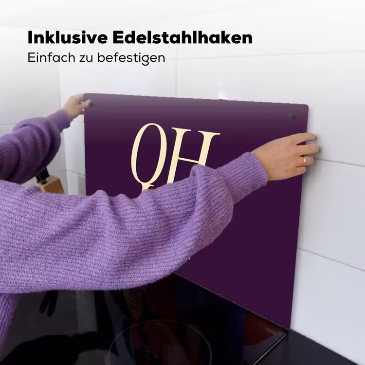Oh hi - Paars - Minimalistisch Inductie beschemer met haakjes klein -ky-ophangen-de