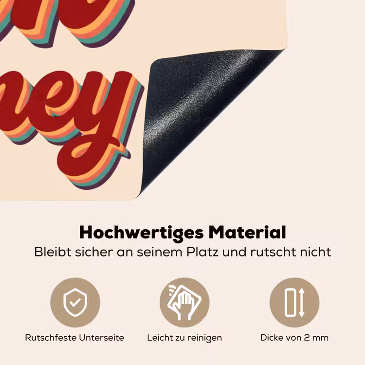 Oh honey - Rood - Schaduw Inductie beschemer met haakjes klein -ky-onderkant-de