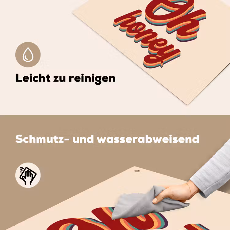 Oh honey - Rood - Schaduw Inductie beschemer met haakjes klein -ky-schoon-de