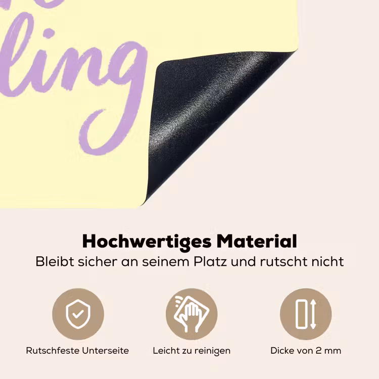 Oh darling - Geel - Hart Inductie beschemer met haakjes klein -ky-onderkant-de