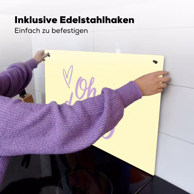 Oh darling - Geel - Hart Inductie beschemer met haakjes klein -ky-ophangen-de