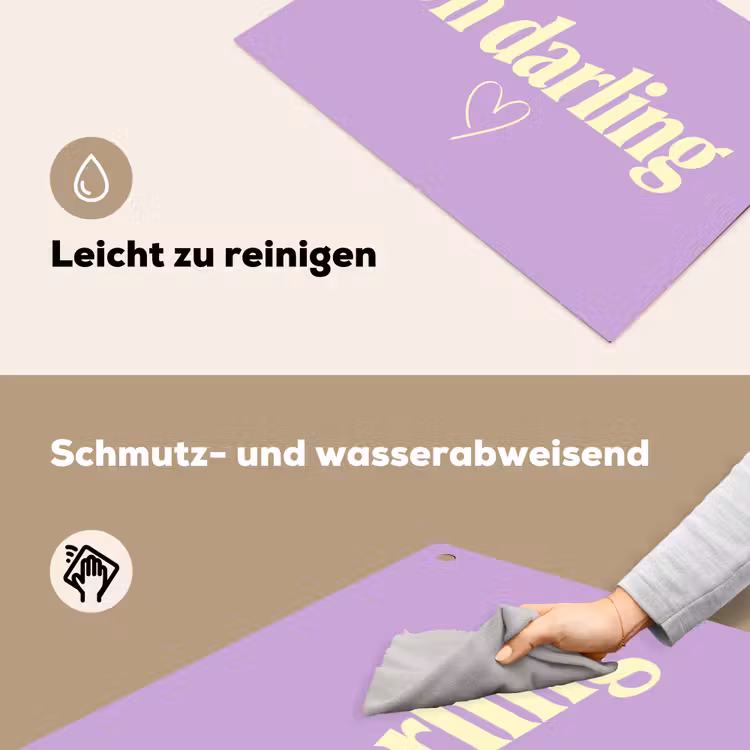 Oh darling - Hart - Paars Inductie beschemer met haakjes klein -ky-schoon-de