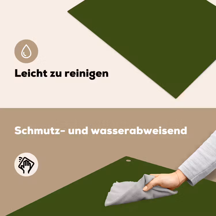 Olive - Drab - Groen Inductie beschemer met haakjes klein 777 -ky-schoon-de