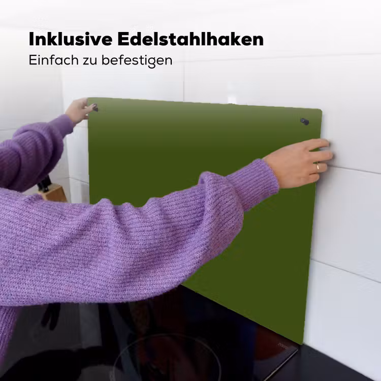 Olive - Drab - Groen Inductie beschemer met haakjes klein 777 -ky-ophangen-de