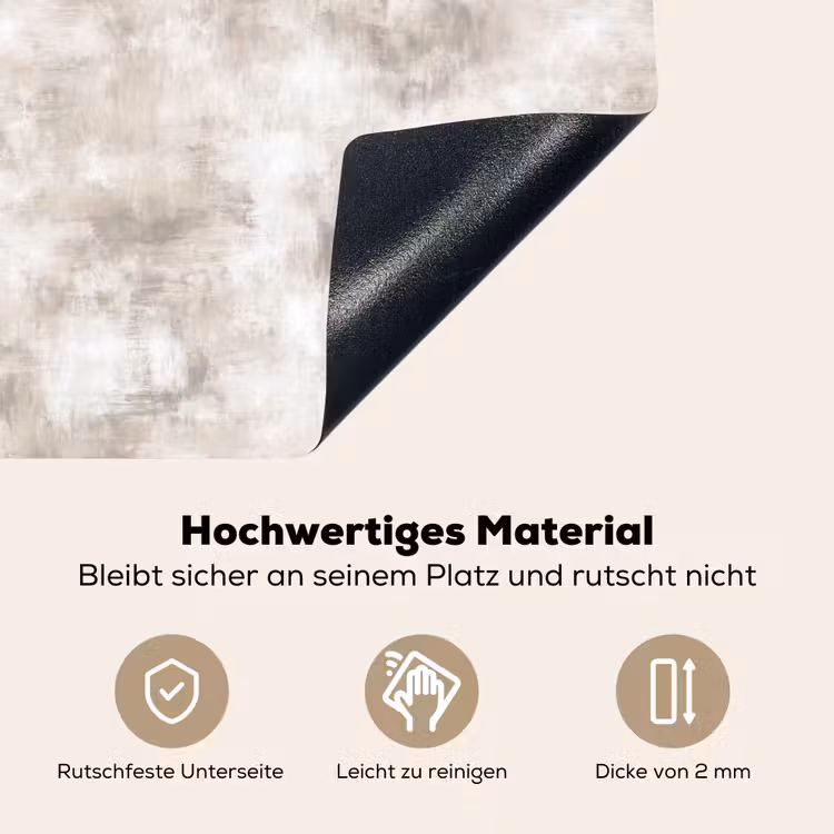 Organisch - Patroon - Gemêleerd Inductie beschemer met haakjes klein 777 -ky-onderkant-de