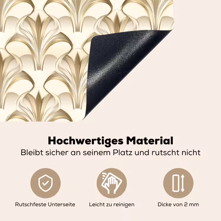 Ornament - Barok - Goud Inductie beschemer met haakjes klein 777 -ky-onderkant-de