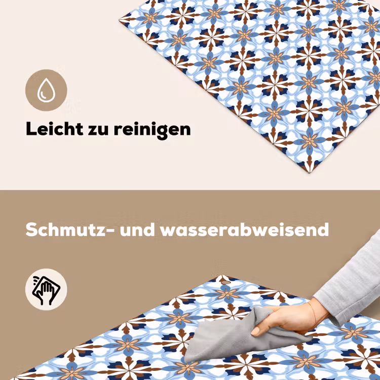 Ornament - Tegel - Kleurrijk Inductie beschemer met haakjes klein 777 -ky-schoon-de