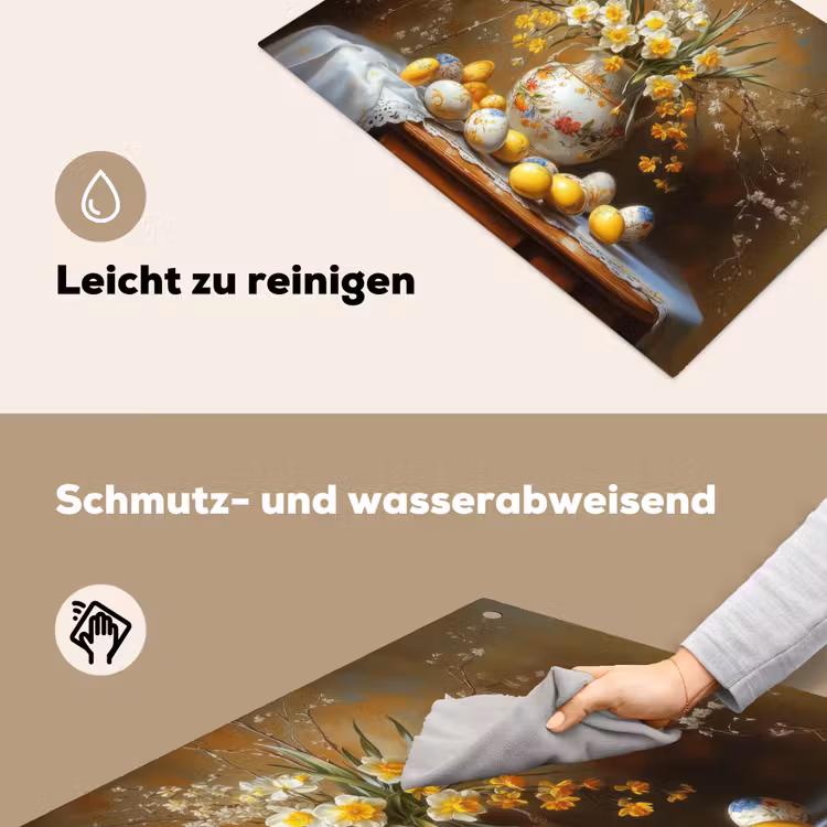Paaseieren - Stilleven - Vaas Inductie beschemer met haakjes klein -ky-schoon-de