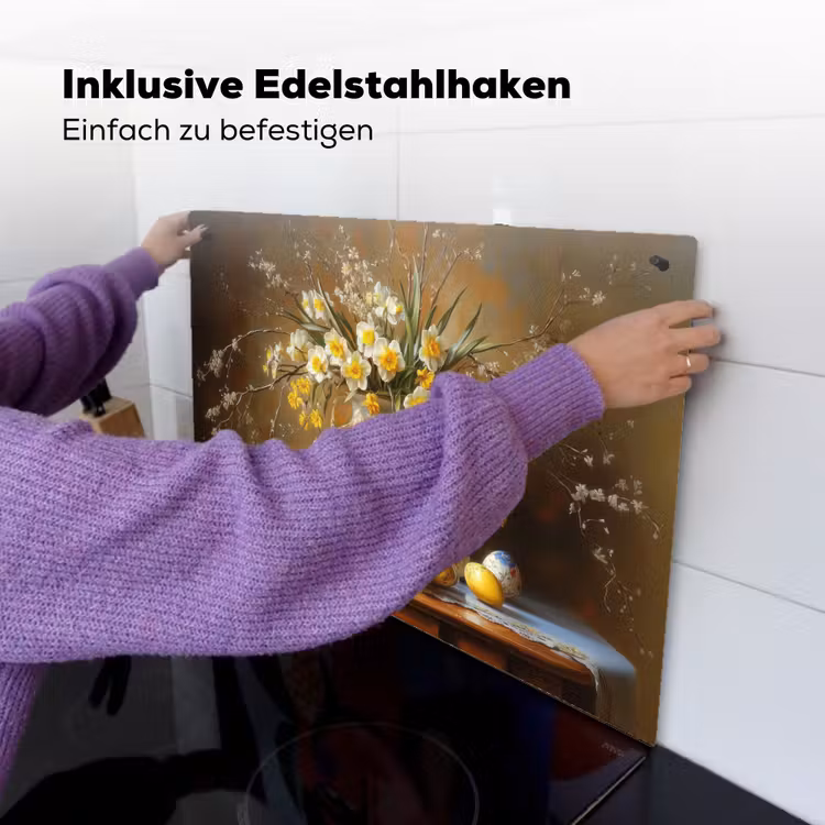 Paaseieren - Stilleven - Vaas Inductie beschemer met haakjes klein -ky-ophangen-de