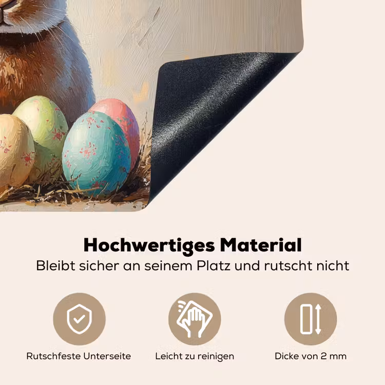 Paashaas - Pastel - Eieren Inductie beschemer met haakjes klein -ky-onderkant-de