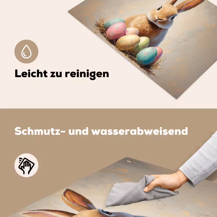 Paashaas - Pastel - Eieren Inductie beschemer met haakjes klein -ky-schoon-de