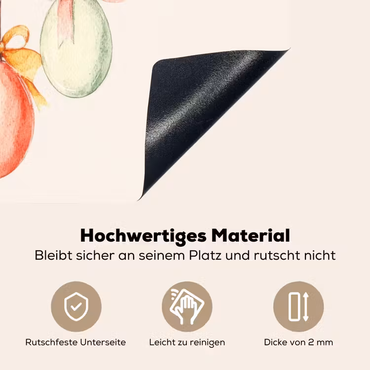Paastak - Strikje - Eieren Inductie beschemer met haakjes klein -ky-onderkant-de