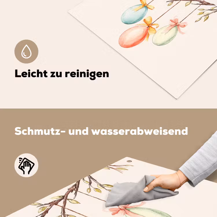 Paastak - Strikje - Eieren Inductie beschemer met haakjes klein -ky-schoon-de